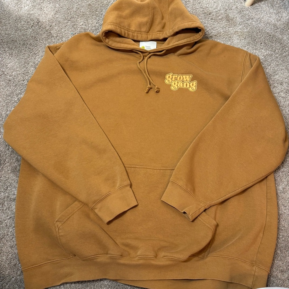 Unisex happy happy house plant  Tan Hoodie